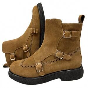 NEW THE FLEXX women's anita boot in tan suede